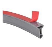 DEARBAG Barriera Doccia Ferma Acqua, Silicone Doccia per Barriera Stop Acqua Soglia, Soglia Doccia Silicone Doccia Autoadesivo Box Doccia Pieghevole Guarnizioni Box Doccia Vasca (1M, Grigio)