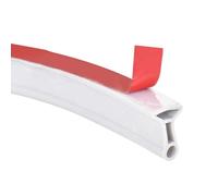 DEARBAG Barriera Doccia Ferma Acqua, Silicone Doccia per Barriera Stop Acqua Soglia, Soglia Doccia Silicone Doccia Autoadesivo Box Doccia Pieghevole Guarnizioni Box Doccia Vasca (1M, Bianco)