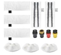 DEARBAG Set di Panni in Microfibra per Pavimento Compatibili con Scopa a Vapore Kärcher Easyfix SC2 SC3 SC4 SC5, Pulitore a Vapore per Pavimenti, Panni di Ricambio, Spazzole Rotonde, 12 Pcs