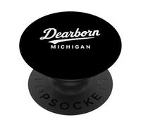 Dearborn Michigan 313 Contea di Wayne Detroit Allen Park Melvin PopSockets PopGrip Adesivo