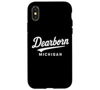 Dearborn Michigan Retro 313 Detroit Highland Park Hamtramck Custodia per iPhone X/XS