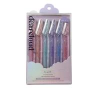 dearcloud Dear Sparkle, set di 6 rasoi multiuso Dermaplane, per la rimozione dei peli del viso, per donne e viso, strumento esfoliante (Dear Sparkle)