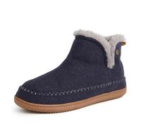 Dearfoams Ciabatta da uomo in memory foam per interni ed esterni, Navy Heather, Large