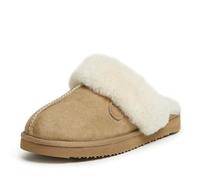 Dearfoams Fireside Victoria - Pantofola da donna in shearling in pizzo