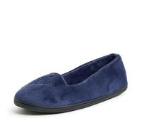 Dearfoams Rebecca Lightweight Cozy Memory Foam Closed Back Slipper with Wide Widths, Pantofole Donna, Peaccoat, Large Larga