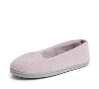 Dearfoams Rebecca-Pantofole Leggere e accoglienti in Memory Foam, con Larghezza Larga, Donna, Prugna Gelata, 38/39 EU