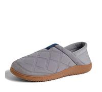 Dearfoams River-Pantofole in Nylon, Schiena Chiusa, in Memory Foam, a Ritorno di energia, Uomo, Grigio Medio, X-Large