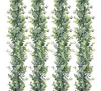 DearHouse - Ghirlanda di eucalipto in finto eucalipto, con foglie di eucalipto, per decorazioni da parete, 1,5 m, protezione UV per interni ed esterni