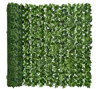 DearHouse - Recinzione di edera artificiale per la privacy, 29,7 x 149,9 cm, siepi artificiali e foglie di edera finta, decorazione per esterni, giardino, giardino