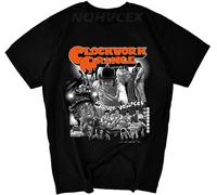 DearIrean Clockwork Orange DIY Men's Short Sleeve T-Shirt Cotton Round Collar Black XL