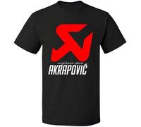 DearIrean Exhaust System Logo Akrapovic Drop Shipping Print Man Short Sleeve Black S XXXL