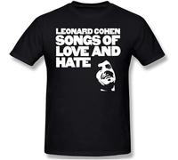 DearIrean Leonard Cohen Songs of Love And Hate Mens T Shirts Short Sleeves Tees Summer Top S
