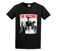 DearIrean The Vaccines Come of Age Unisex 100% Cotton Short-Sleeve T-Shirts Black XL