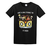 DearIrean What A Long Strange Trip It's Been Unisex 100% Cotton Short-Sleeve T-Shirts Black S