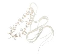 DEARMAMY 1 Pc Cintura Costume Accessori Neri Per Le Donne Arco Nuziale La Futura Sposa Fusciacca Cappelli Fedora Da Donna Cinture Per Catena Abito Da Sposa Giarrettiere Sposo Tessuto Golden