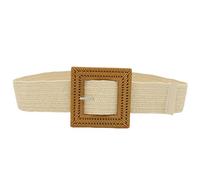 DEARMAMY 1 Pc cintura da donna cinture in vita cintura elastica da donna signore guinzaglio fibbie per cinture fascia lombare cintura a catena per jeans cinture decorative Cannuccia Beige