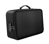 DEARMAMY 1 Pc custodia borse scuola buste zip busta portadocumenti sacchetti zip cartelline portadocumenti cartella ignifuga borsa di protezione Panno in fibra di siliconato Black