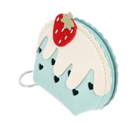 DEARMAMY 1 Pc Mini Portamonete Piccolo Portafoglio Catena Borsa Piccola Custodia Carta Mini Custodia Portamonete a Sirena Piccolo Portacarte Moneta Portacarte Piccolo Blue Pu