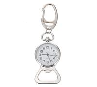 DEARMAMY 1 Pc Orologio Da Parete Al Quarzo Catena Pendente Chiave Dell'orologio Avvolgitore Portachiavi Di Auto Ciondolo Chiave Automatico Portachiavi Del Tempo Silver Bicchiere