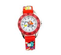 DEARMAMY 1 Pc Orologio Per Ragazzi Giocattoli Tavoletta Per Agitarsi Scarabocchio Per Bambine Orologio Dei Cartoni Animati Orologio Da Polso Alla Moda Rosso Gel Di Silice