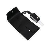 DEARMAMY 1 Pezzo Organizzatore Di Maschere Bottiglia Con Portachiavi Bottiglia All'aperto Portafoglio Per Maschera Portatile Bottiglia Vuota All'aperto Portachiavi in pelle Pu Black