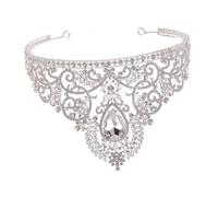 DEARMAMY 1 Pz d'epoca la principessa incorona i diademi PROMPEGNO signora diadema per le donne coroncina sposa Tiara femminile copricapo di Silver