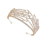 DEARMAMY 1 Pz Di Garza Bianca Da Sposa Da Sposa Per Feste Copricapo Da Sposa Per Matrimonio Tiara Stile Copricapo Copricapo Da Sposa Per Sposa Fascia Per Da