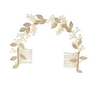 DEARMAMY 1 Pz Pettine Di Coppia Di Perle Spose Accessori Per Sposa Matrimonio Parà Nozze Nuziale Pettini Per Da Sposa Per Il Matrimonio Addobbi Matrimonio Lega D'oro