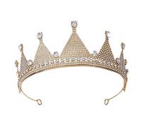 DEARMAMY 1 Pz Tiara Velo Diadema Da Sposa Accessori Da Sposa Di Compleanno Copricapo Nuziale Accessori Per La Sposa Testamento Del Matrimonio Coroncina Sposa Fascia Da Sposa D'oro