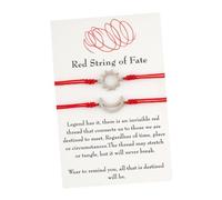 DEARMAMY 1 Set Bracciale con cordino rosso Sun Moon sterlina coppia gioielli couple bracelet the couples bracelet eleganti catene a mano braccialetti lavorati a maglia creativi corda