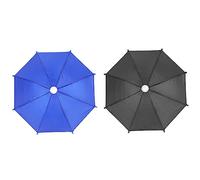DEARMAMY 1 set Piccolo Ombrello Giocattolo Parasole Per Cellulare Mini Ombrello Per Telefono Parasole Per Telefoni Parasole Pieghevole Colorato Bicicletta Piccolo Ombrellone 2 pezzi