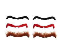 DEARMAMY 1 Set Sopracciglia Finte Di Tutti I Santi Sopracciglia Mascherate Divertente Forniture Creative Per Il Ballo Di Fine Anno Cosplay Autoadesivo Di Halloween Costume Flanella 6 Paia