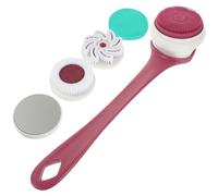 DEARMAMY 1 Set spazzola per il corpo della doccia Scrubber per doccia Inondando bagno scrub cuoio capelluto corpo pennello esfoliante scrubber posteriore per doccia per donna Gel di silice