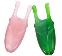 DEARMAMY 1 Set Tavola Raschiante Massaggiatore Massaggiatori Muscolari Raschietto Per Massaggi Grattaschiena Strumento Di Massaggio Facciale Resina 2 Pezzi