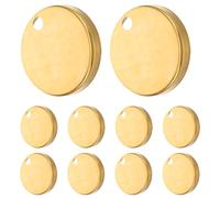 DEARMAMY 10 Pezzi Cappucci Coprivite per Sedile Wc in Acciaio Inossidabile Oro 60mm, Copribulloni Decorativi Stabilità di Bloccaggio per Aggiornamento Bagno Elegante