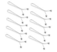 DEARMAMY 10 Pezzi Clip Per Il Velo Da Donna Fermaglio in Vita Anello Sciarpa Per Le Donne Fermaglio Per Sciarpa Resistente All'usura Fermagli Per Camicia Clip Hijab Silver Ferro Da Stiro