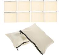 DEARMAMY 10 pezzi Tela con Cerniera per Attrezzi Piccoli Sacchetti Resistenti per Stoccaggio Utensili Trucchi Cancelleria e Oggetti Vari Portatile e Compatto Colore Casuale Colore Casuale