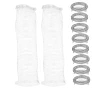 DEARMAMY 10 pezzi Trappole Lanugine in Acciaio Inossidabile con Rete Resistente e Facile Installazione per Tubo di Scarico Prevenzione Intasamenti e Miglioramento Flusso Acqua