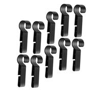 DEARMAMY 100 pezzi Clip per Lampada da Casco Duro Neri Supporti per Fari da Lavoro Accessori Resistenti e Adatti Caschi Minatori Tecnici Vigili del Fuoco e Installatori