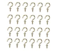 DEARMAMY 100 Pezzi Ganci Vite Forma di Punto Interrogativo in Acciaio al Carbonio Resistenti per Cucina Casa e Ufficio per Appendere Oggetti su Pareti e Cartongesso