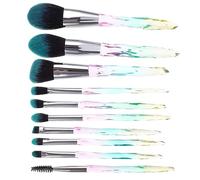 DEARMAMY 10pezzi Kit Di Pennelli Per Trucco Set Di Pennelli Cosmetici Diverse Funzioni Pennello Per Fondotinta Resistente Pennello Per Cipria Accessori Di Bellezza Per Uso Quotidiano e Prof