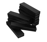 DEARMAMY 10pezzi Scatola Per Penna Coperchio Ribalta Organizer Portatile Per Penne Sfera Scatola Regalo in Cartone Spesso Per Imballaggio Nero e Regali Aziendali