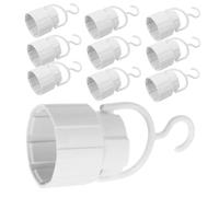 DEARMAMY 10pezzi Supporto Base Lampada Portalampada Vite LED Adattatore per Lampadina da Campeggio con Gancio Incluso Portapresa per Casa e Ufficio di Presa di Luce di Emergenza