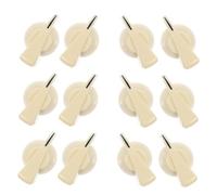 DEARMAMY 12 Pezzi Manopole di Controllo Potenziometro Beige in Plastica per Chitarra Elettrica e Basso Elettrico Accessori Sostitutivi per Controllo Volume e Funzioni Multiple