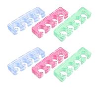 DEARMAMY 12pezzi Distanziatori per Dita dei Piedi in Silicone Separatori per Unghie dei Piedi per Manicure e Pedicure Strumenti Flessibili per Nail Art e Allineamento dei Dita