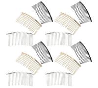 DEARMAMY 12pezzi Pettini Laterali in Metallo Denti Accessori per Capelli Fermagli Pettini Denti Fini per Capelli da Donna Forcine per Chignon Cinesi Decorativi per Uso Quotidiano