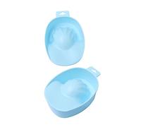 DEARMAMY 1pezzi Ciotola Per Manicure Vaschetta Per Nail Art e Ammollo Delle Unghie Strumento Per Rimozione Del Rivestimento Design Ergonomico in Plastica Robusta Termocompatibile Per Uso Pr