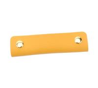 DEARMAMY 1pezzi Copertura Protettiva Per Maniglie Bagagli Pu Pelle Avvolgente Per Valigia e Resistente Accessorio Per Borse Varie Colore Giallo