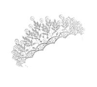 DEARMAMY 1pezzi Nuziale in Cristallo Per Copricapo Decorativo Tiara Per Per Abito Sposa Cerchietto Per Feste e Cerimonie
