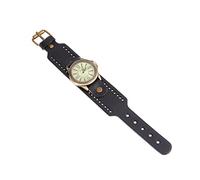 DEARMAMY 1pezzi Orologio Donna Vera Retro Stile Con Numeri Romani Classico Movimento Elegante Polso Regalo